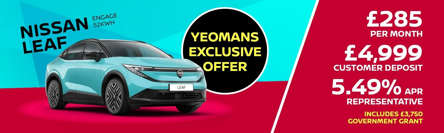 All New Nissan LEAF New Car Offer