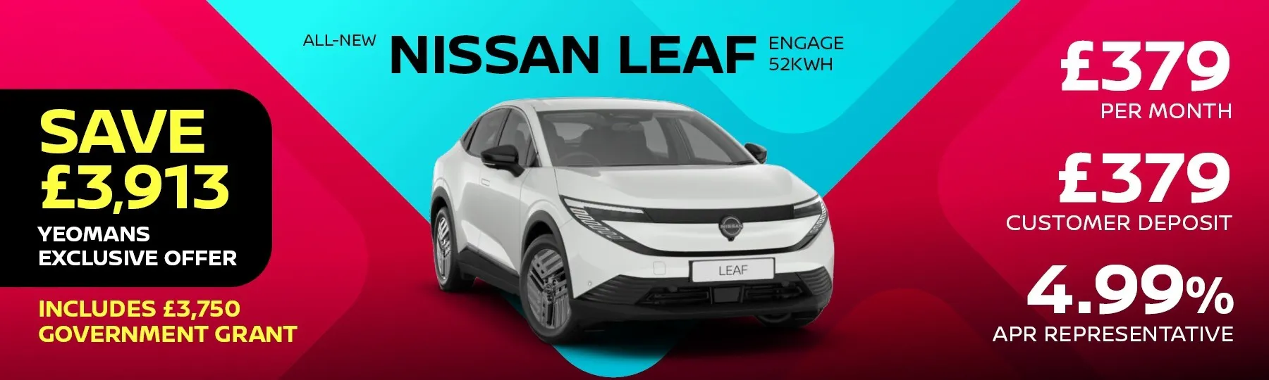 All New Nissan LEAF New Car Offer