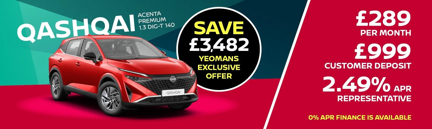 Nissan Qashqai New Car Offer