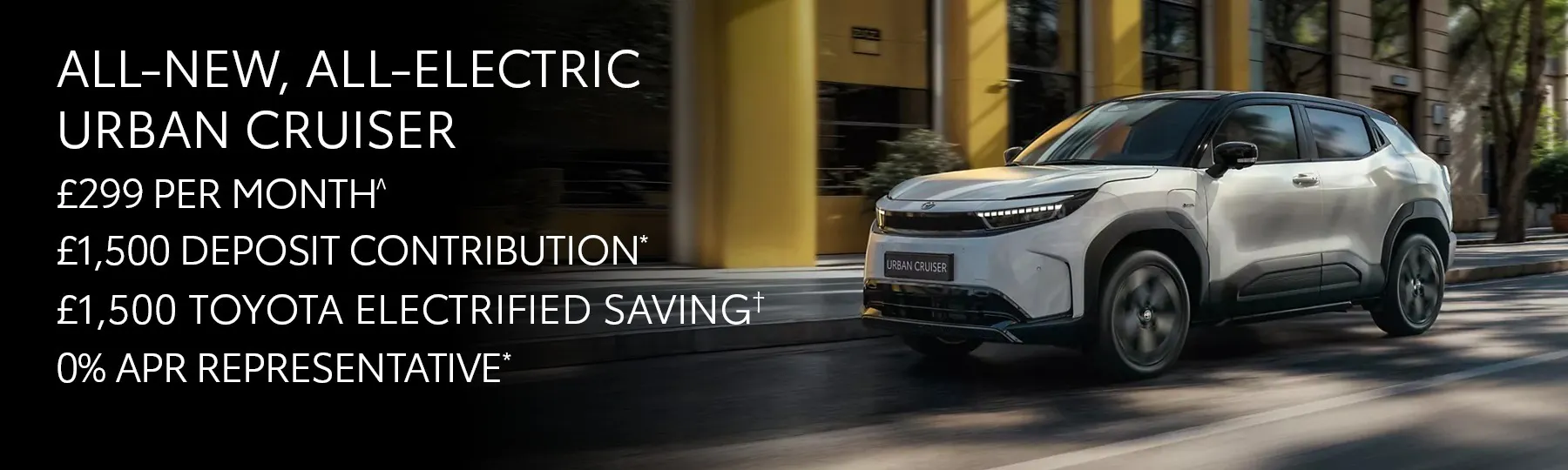 All-New, All-Electric Toyota Urban Cruiser New Car Offer