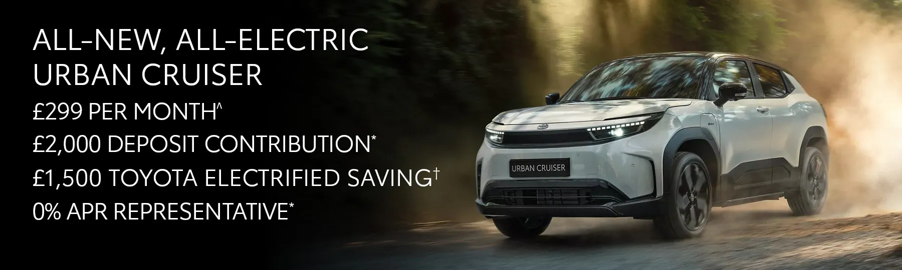 New All-Electric Toyota Urban Cruiser New Car Offer