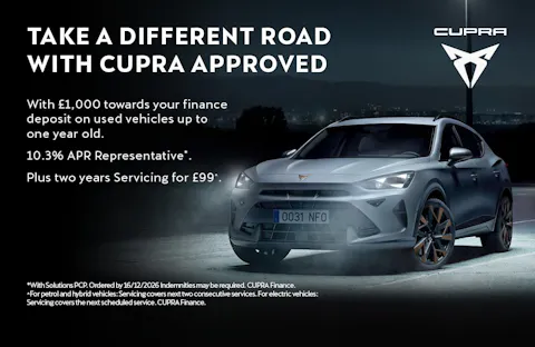 Approved Used CUPRA Petrol & Hybrid Offer