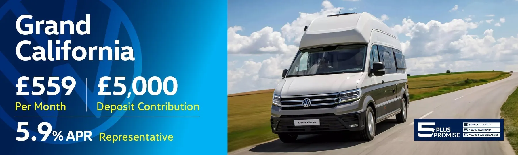 volkswagen Grand California New Van Offer
