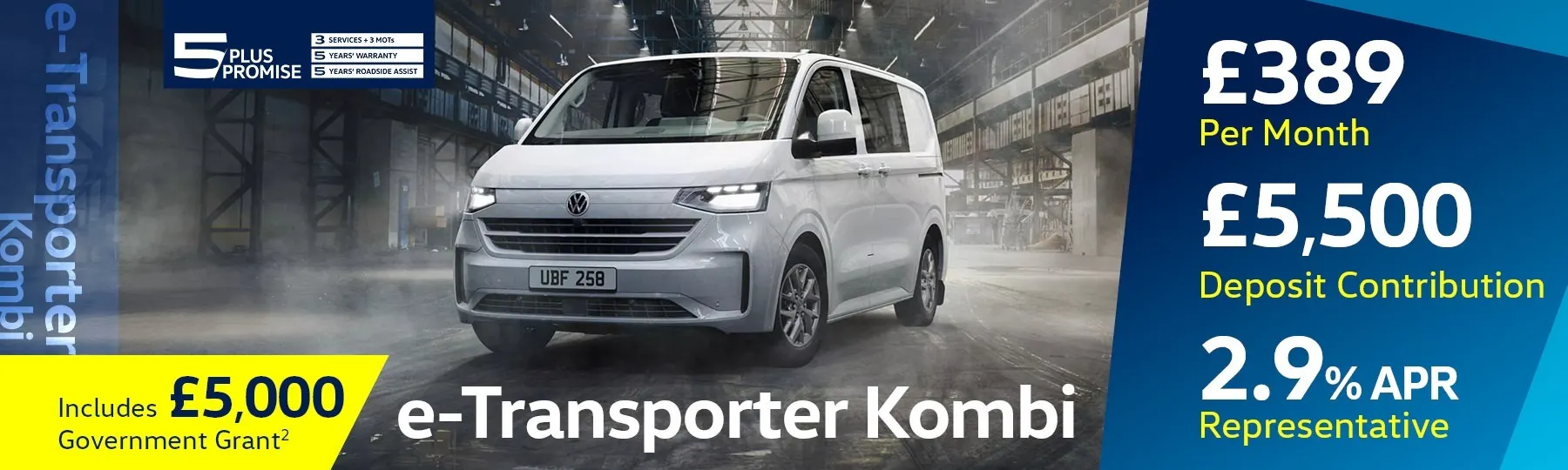 Volkswagen e-Transporter Kombi New Van Offer