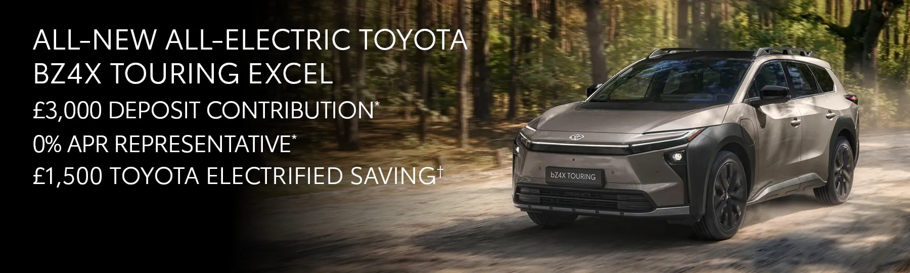New All-Electric Toyota bZ4X New Car Offer