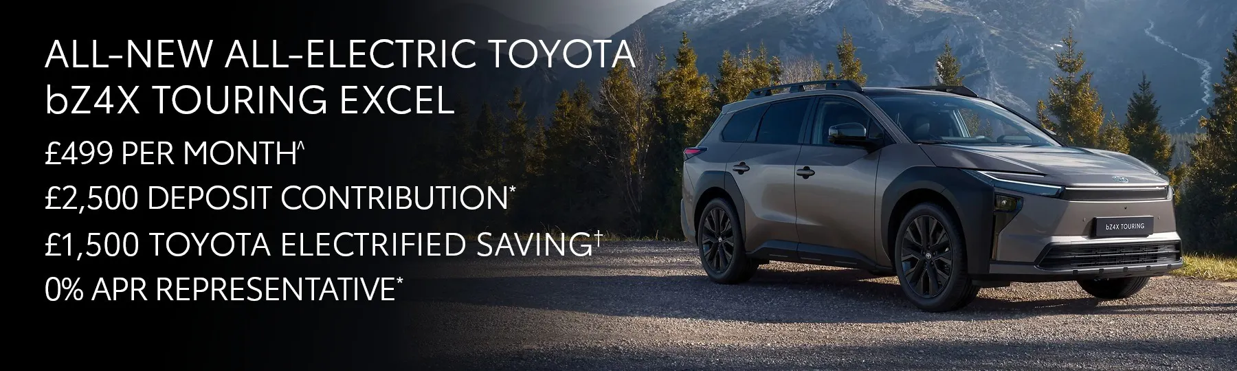 All-Electric Toyota bZ4X New Car Offer