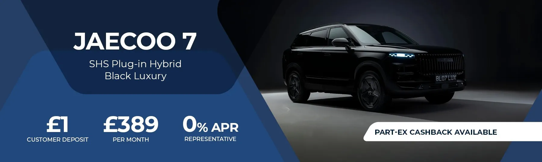 jaecoo 7 SHS P Black Luxury New Car Offer