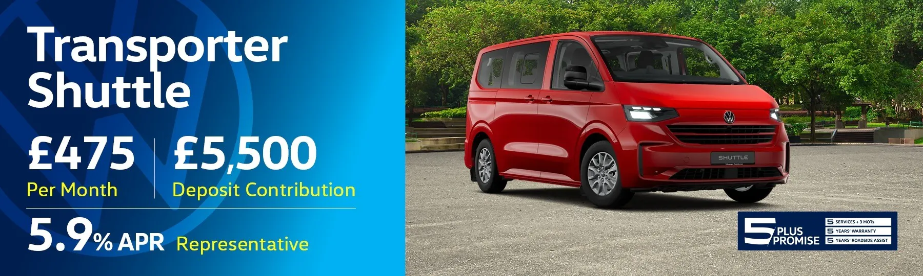 volkswagen Transporter Shuttle New Van Offer