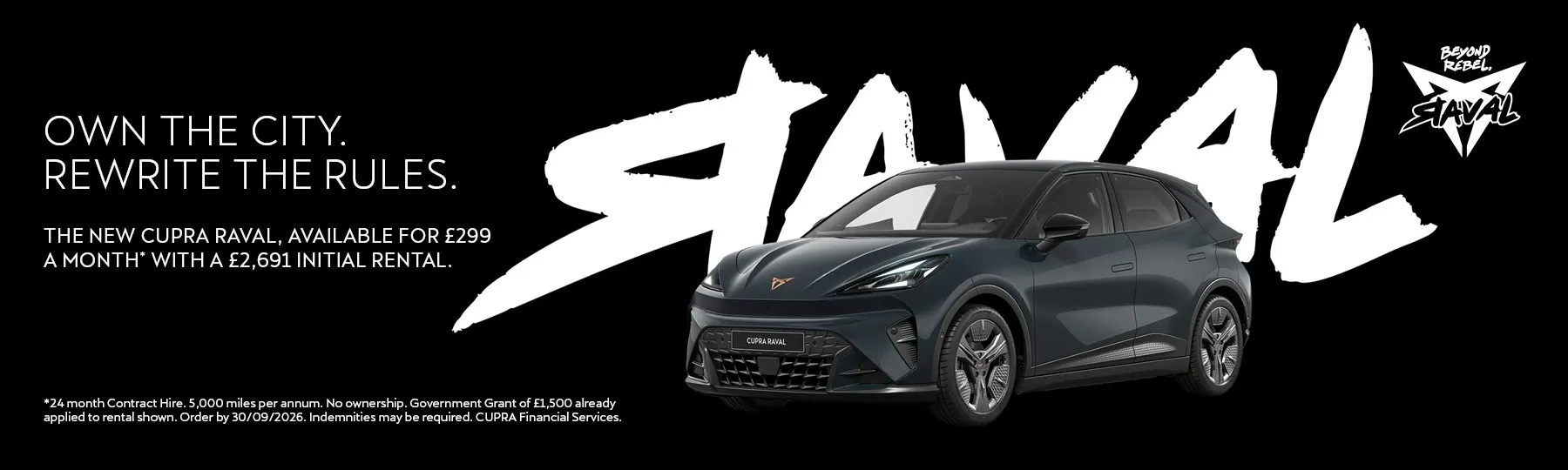New CUPRA Raval New Car Offer