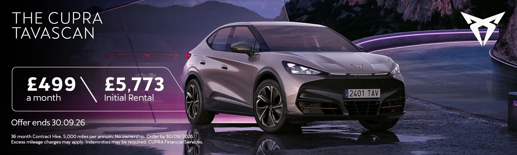 New CUPRA Tavascan New Car Offer