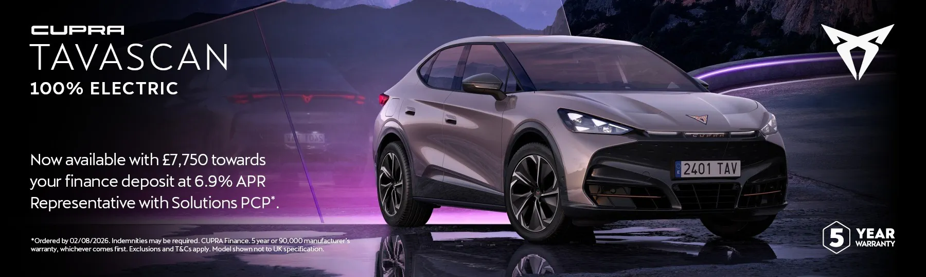 New CUPRA Tavascan New Car Offer
