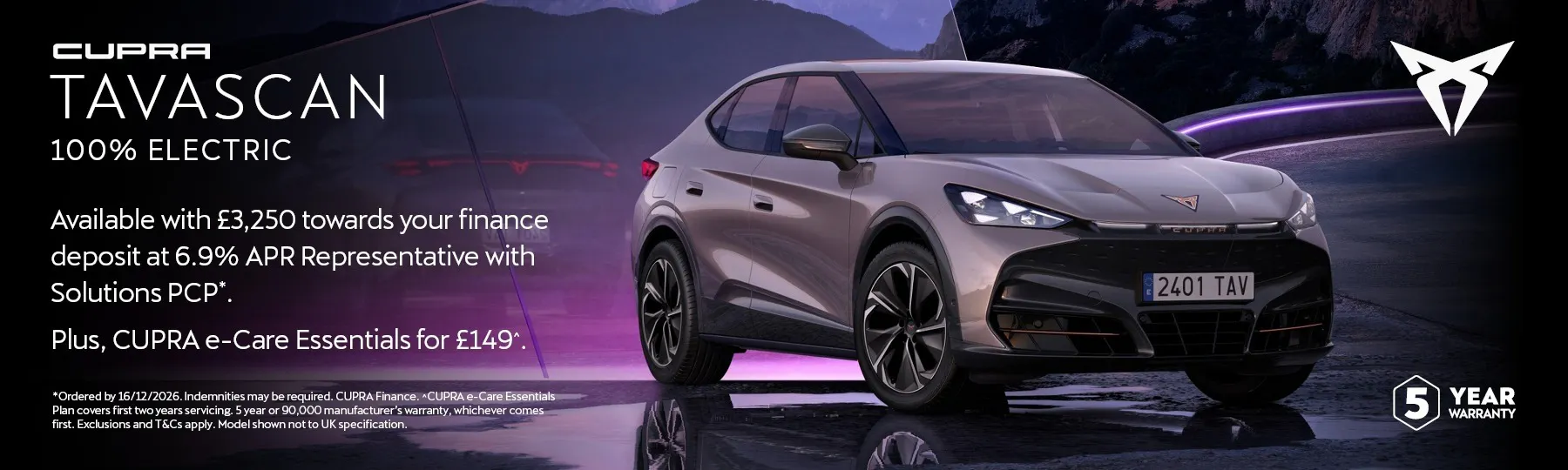 New CUPRA Tavascan New Car Offer