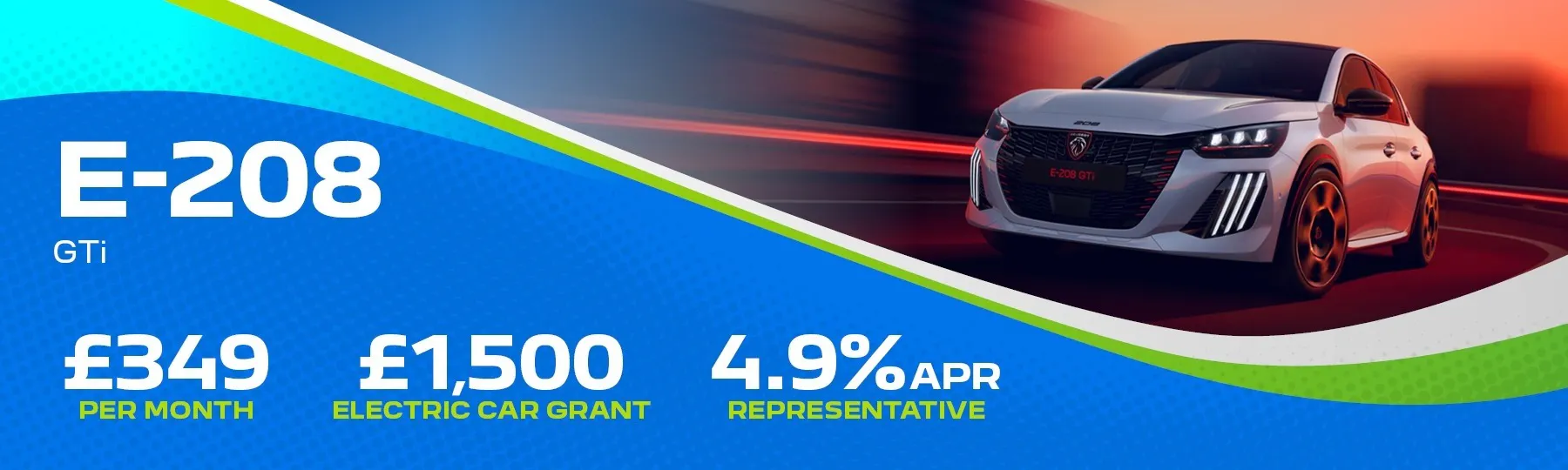 New Peugeot E-208 GTi New Car Offer