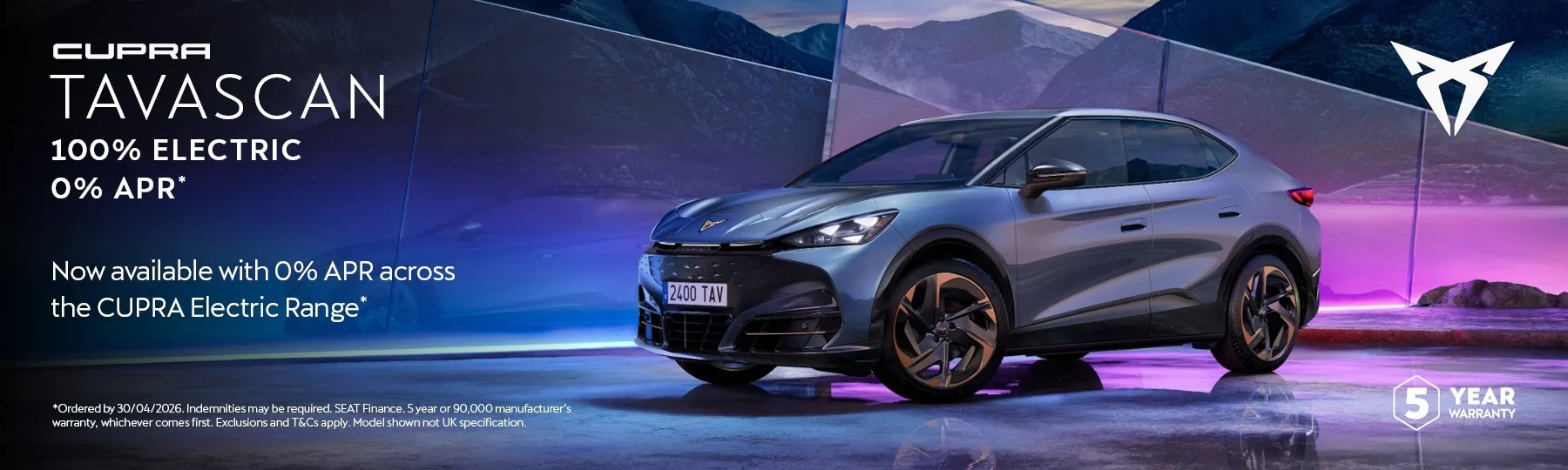 New CUPRA Tavascan New Car Offer