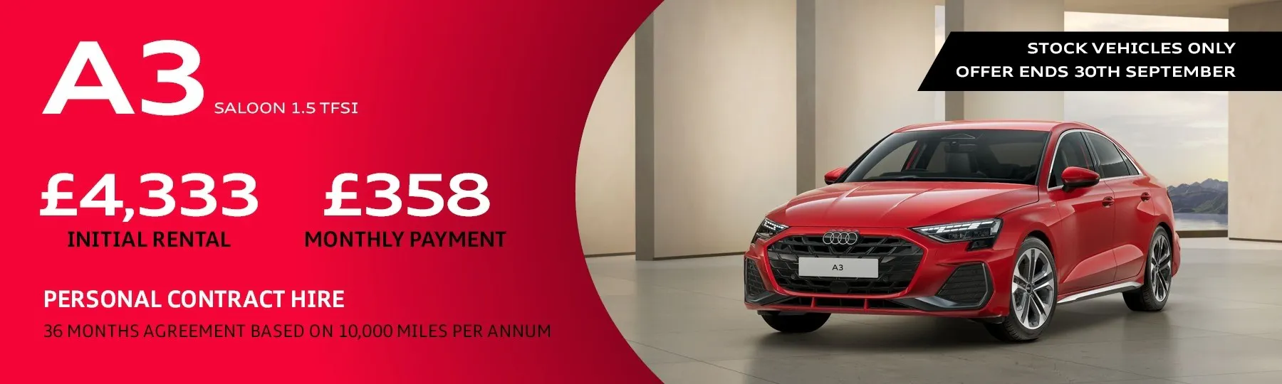 audi A3 Saloon New Car Offer