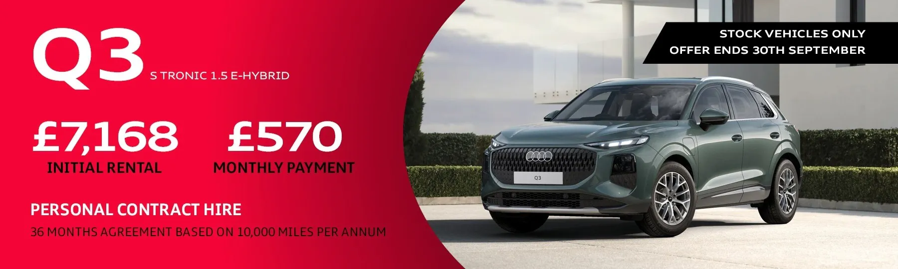 audi Q3 E Hybrid New Car Offer