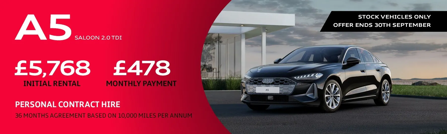 audi A5 Saloon New Car Offer