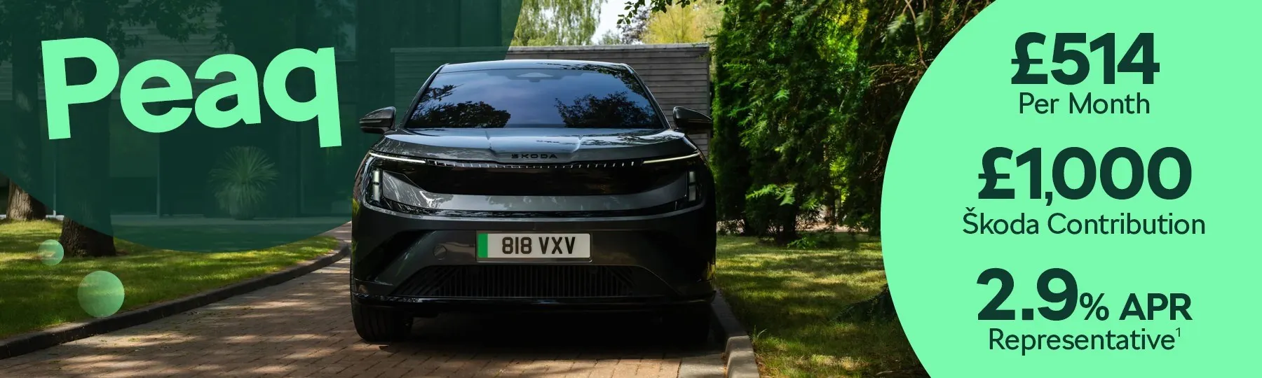 The new, all-electric Škoda Peaq New Car Offer
