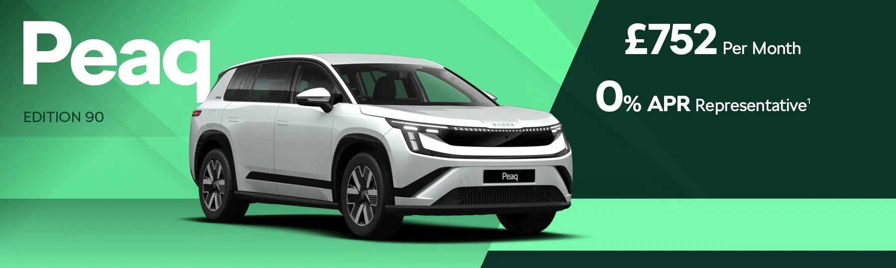 The new, all-electric Škoda Peaq New Car Offer