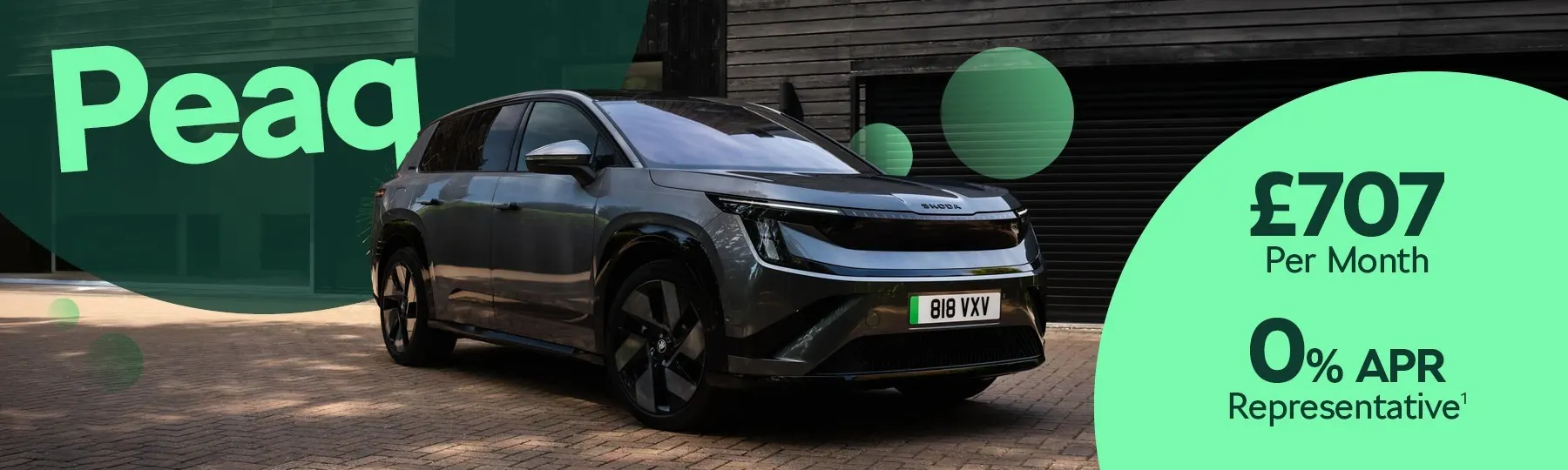 The new, all-electric Škoda Peaq New Car Offer