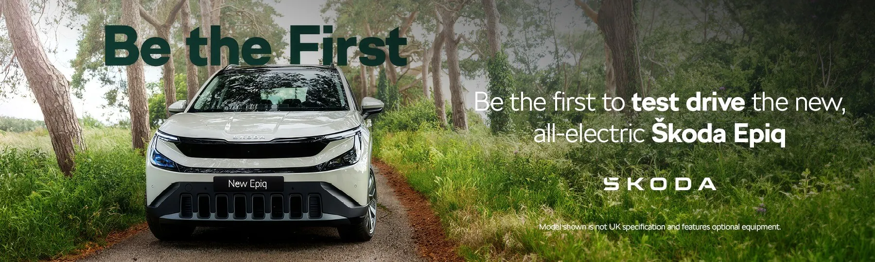 The new, all-electric Škoda Epiq Event Offer