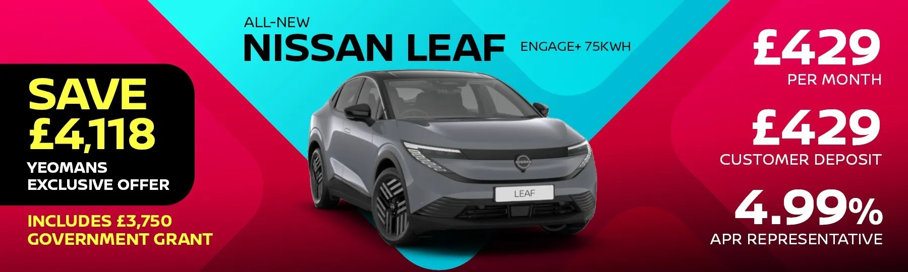 All New Nissan LEAF New Car Offer