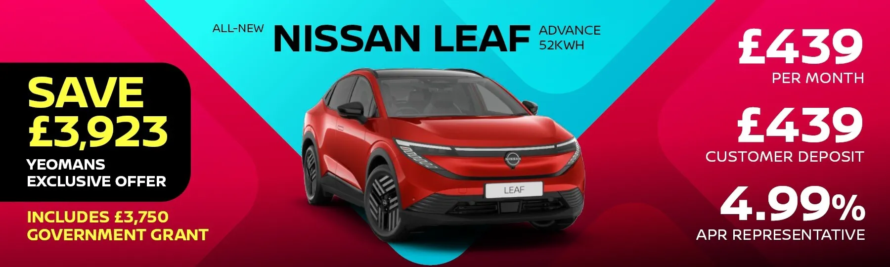 All New Nissan LEAF New Car Offer