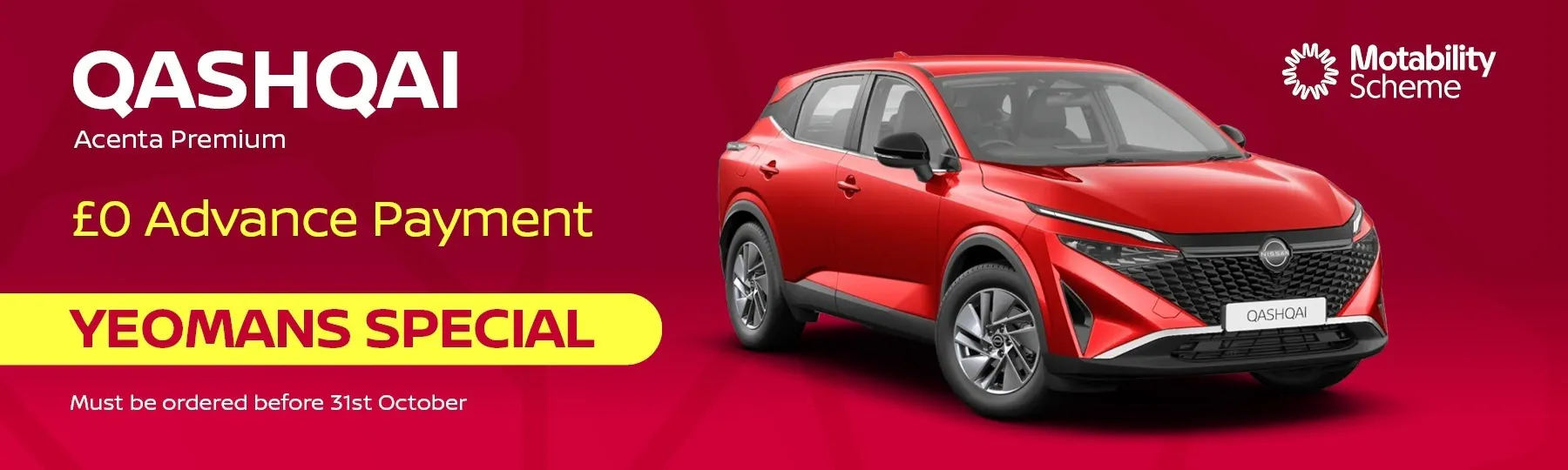 Nissan Qashqai Motability Offer