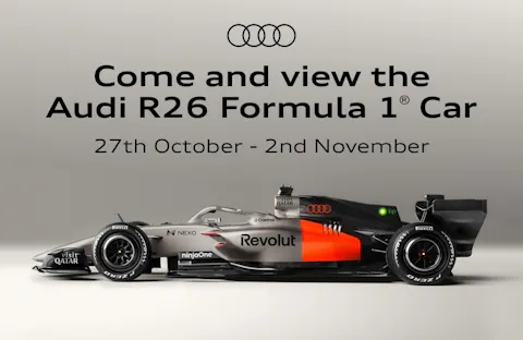 Audi R26 Formula 1 Visit