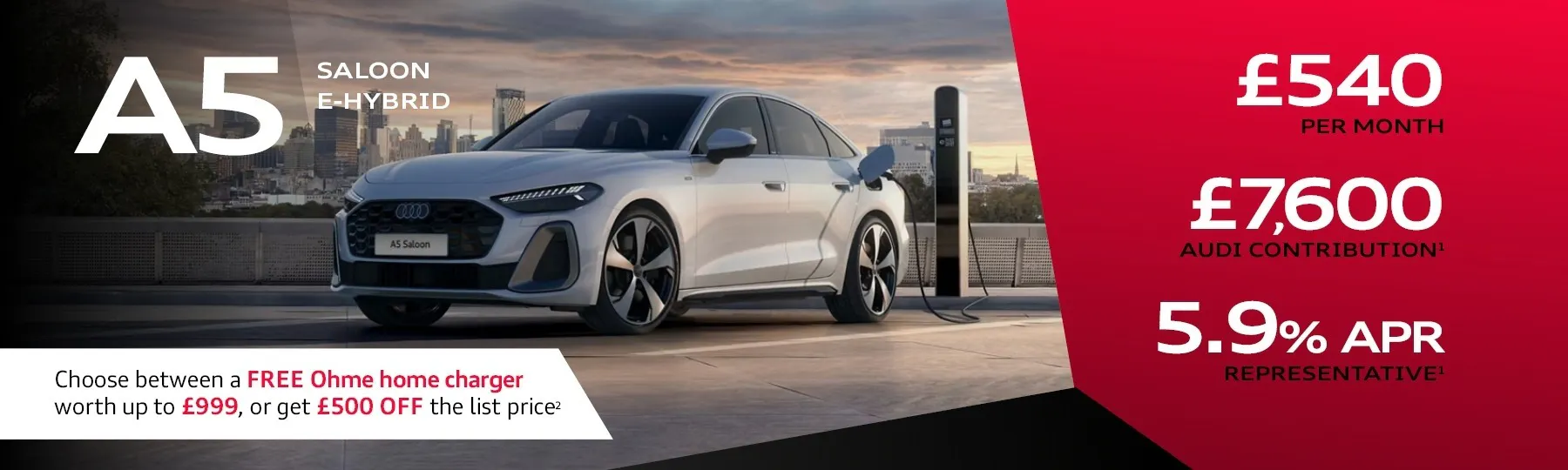 audi A5 Saloon E Hybrid New Car Offer